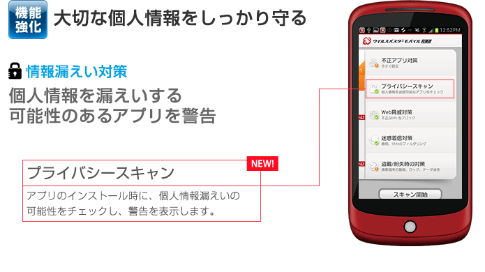 機能強化　大切な個人情報をしっかり守る